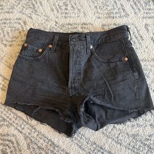 Levi’s 501 Black Denim Women's Shorts